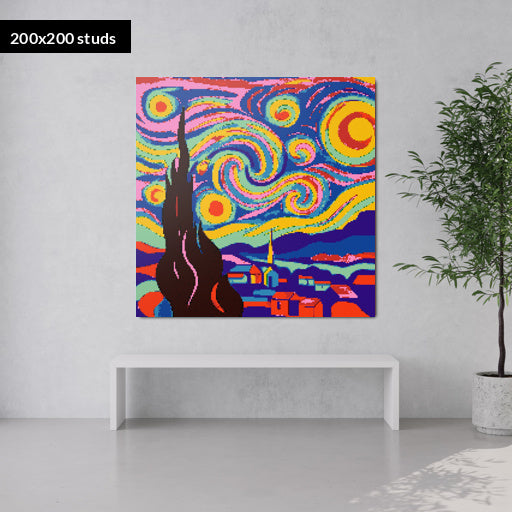 200*200studs, 160*160cm, 63*63inch