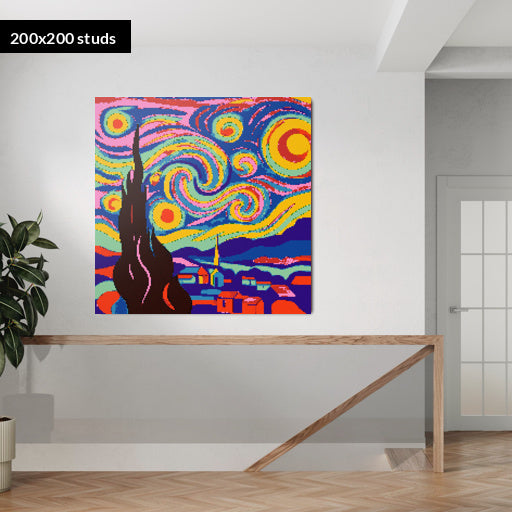 200*200studs, 160*160cm, 63*63inch