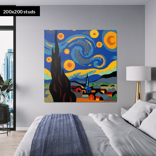200*200studs, 160*160cm, 63*63inch