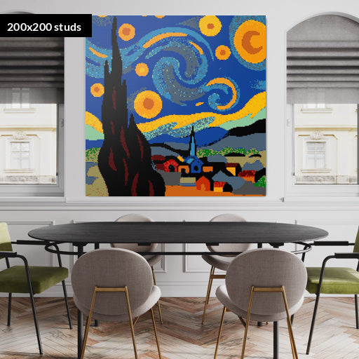 200*200studs, 160*160cm, 63*63inch