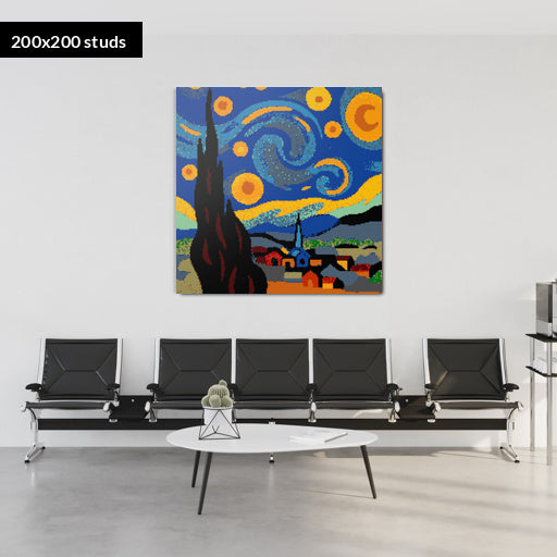 200*200studs, 160*160cm, 63*63inch