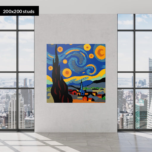 200*200studs, 160*160cm, 63*63inch