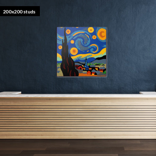 200*200studs, 160*160cm, 63*63inch