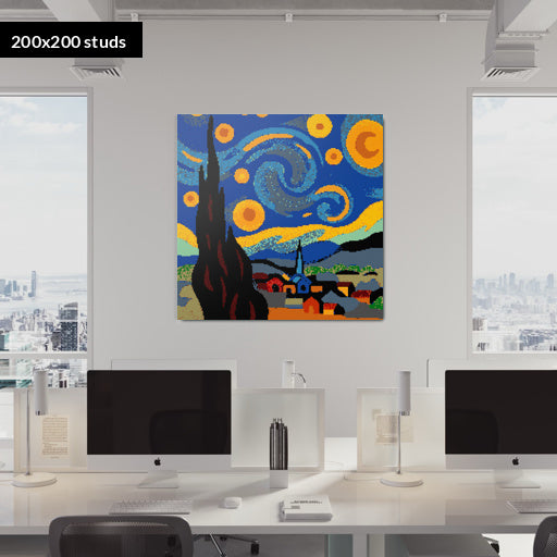 200*200studs, 160*160cm, 63*63inch