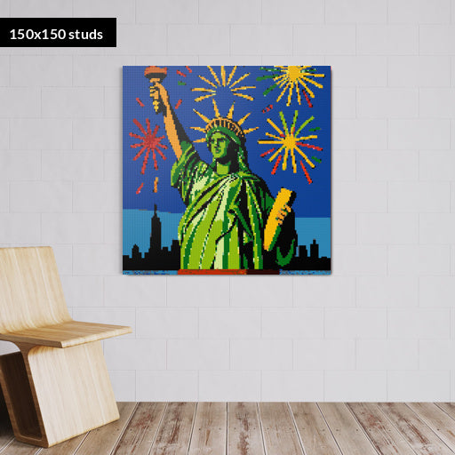 150*150studs, 120*120cm, 47,25*47,25inch