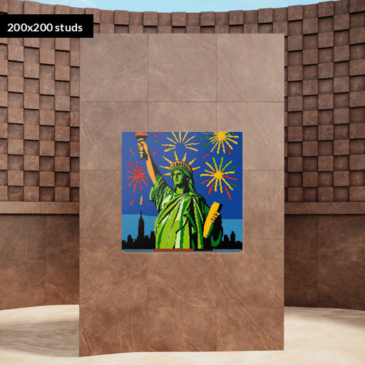 200*200studs, 160*160cm, 63*63inch