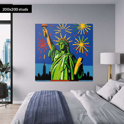 200*200studs, 160*160cm, 63*63inch