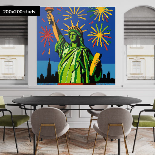 200*200studs, 160*160cm, 63*63inch
