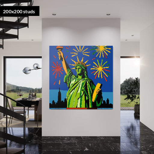 200*200studs, 160*160cm, 63*63inch