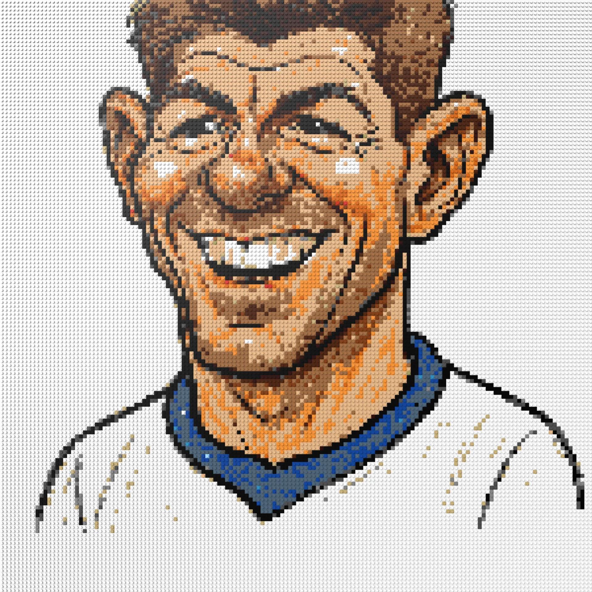 150*150studs, 120*120cm, 47,25*47,25inch