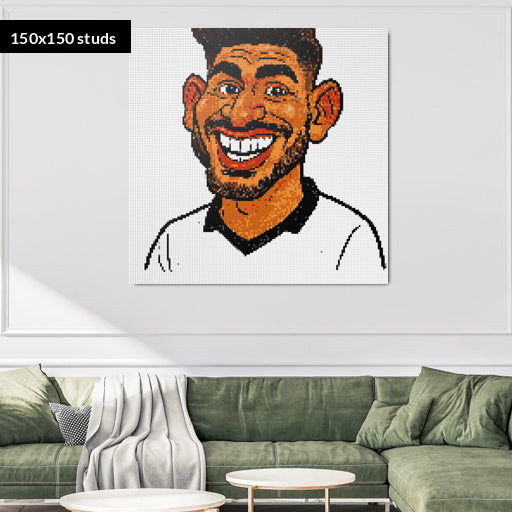 150*150studs, 120*120cm, 47,25*47,25inch