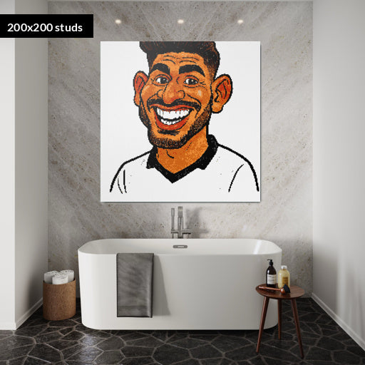 200*200studs, 160*160cm, 63*63inch