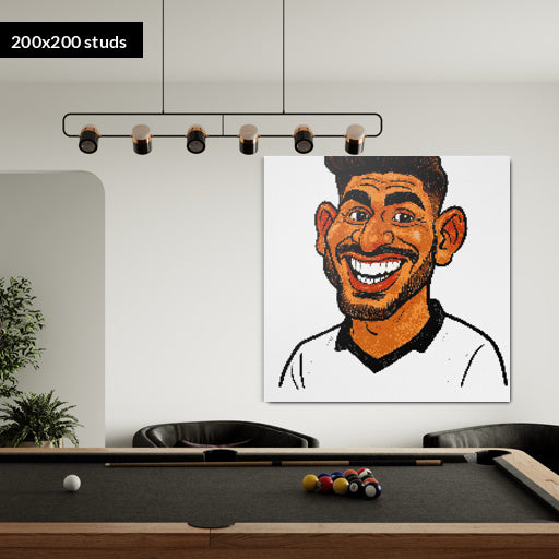 200*200studs, 160*160cm, 63*63inch