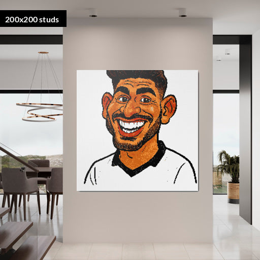 200*200studs, 160*160cm, 63*63inch