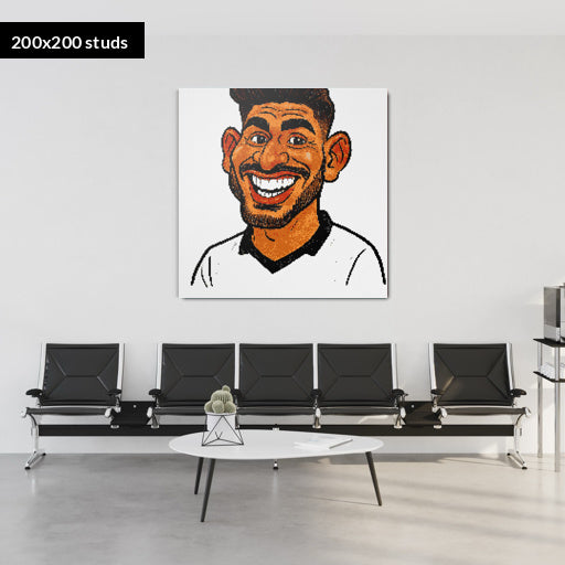 200*200studs, 160*160cm, 63*63inch