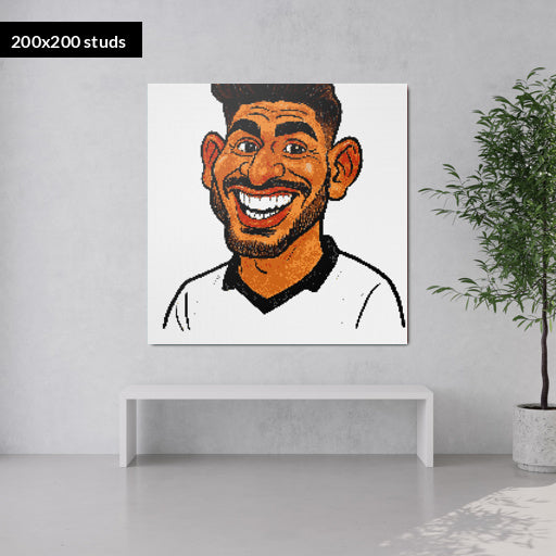 200*200studs, 160*160cm, 63*63inch