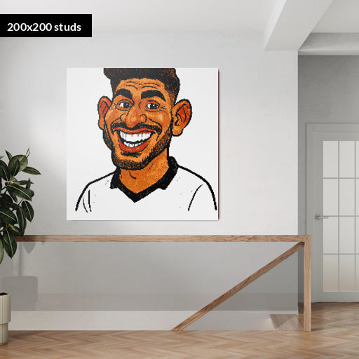 200*200studs, 160*160cm, 63*63inch