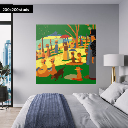 200*200studs, 160*160cm, 63*63inch