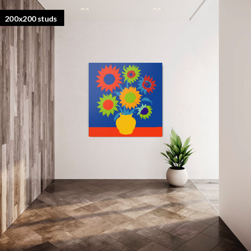 200*200studs, 160*160cm, 63*63inch