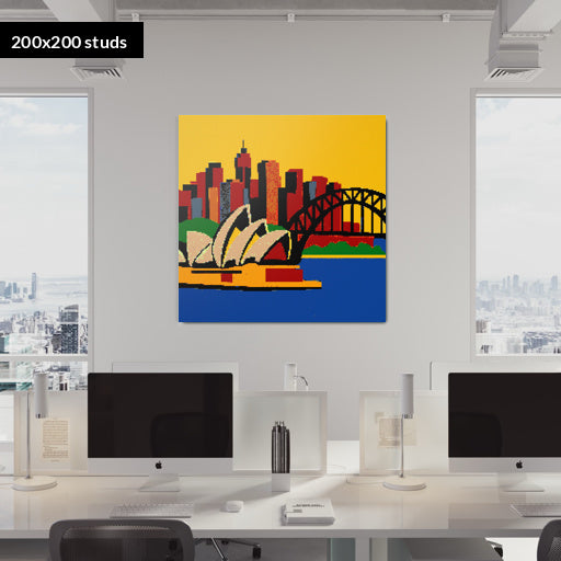 200*200studs, 160*160cm, 63*63inch
