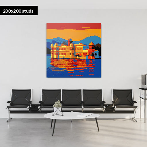 200*200studs, 160*160cm, 63*63inch