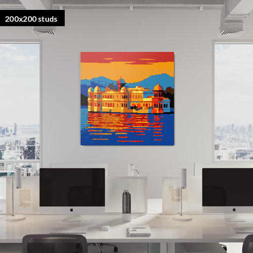 200*200studs, 160*160cm, 63*63inch