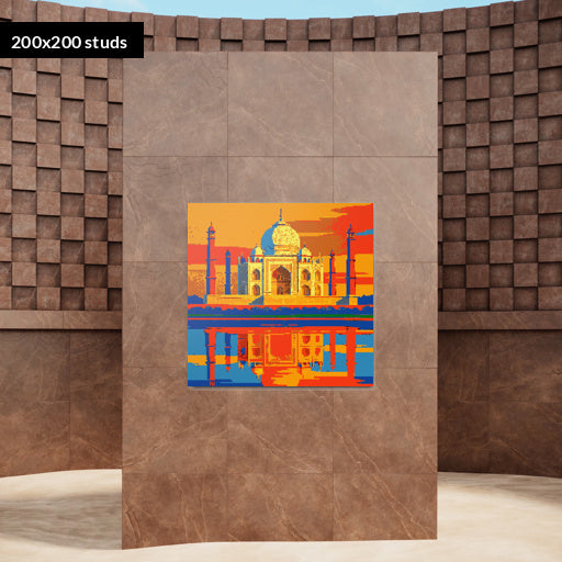 200*200studs, 160*160cm, 63*63inch