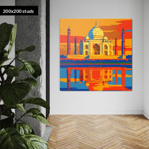 200*200studs, 160*160cm, 63*63inch