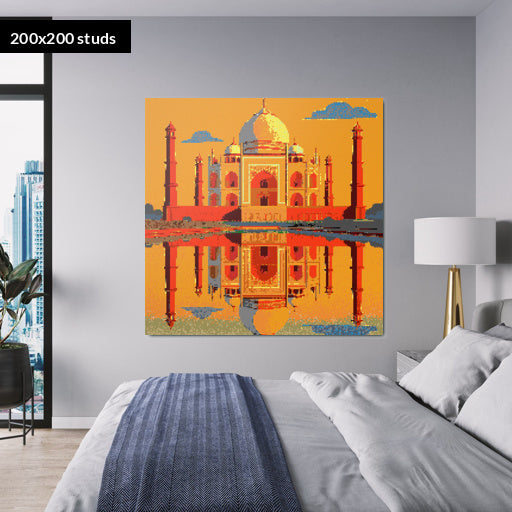 200*200studs, 160*160cm, 63*63inch