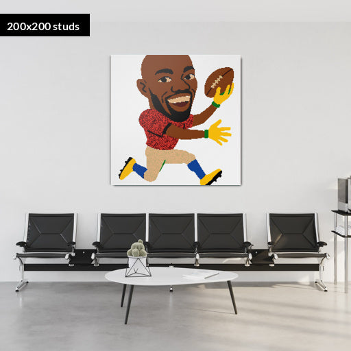 200*200studs, 160*160cm, 63*63inch