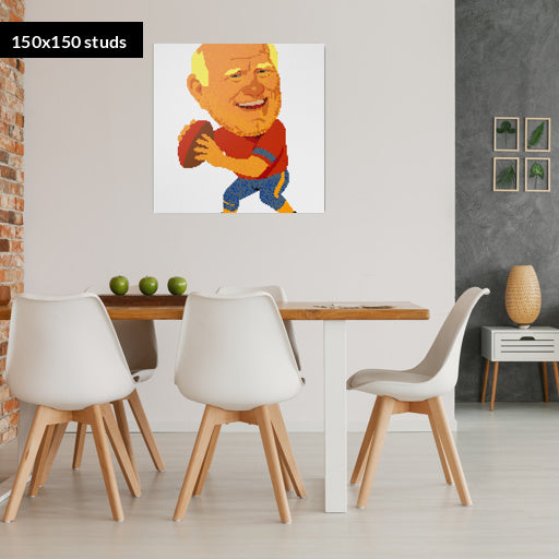 150*150studs, 120*120cm, 47,25*47,25inch