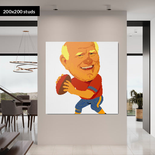 200*200studs, 160*160cm, 63*63inch