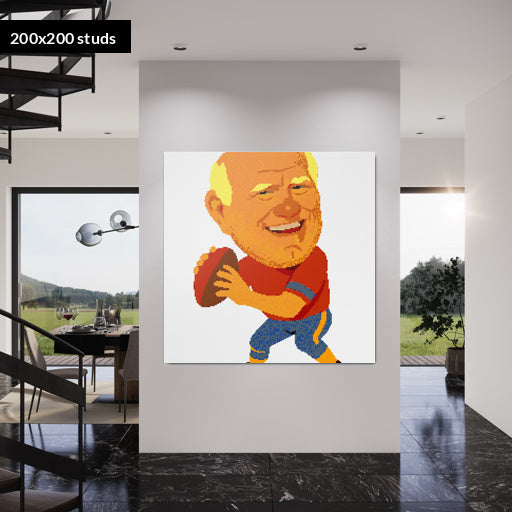 200*200studs, 160*160cm, 63*63inch