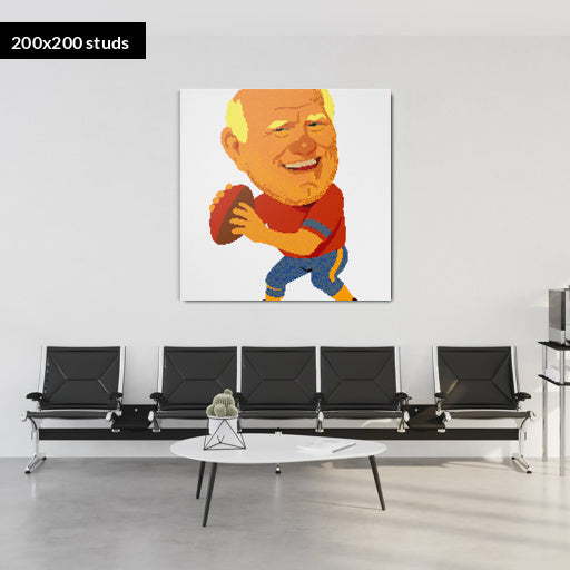 200*200studs, 160*160cm, 63*63inch