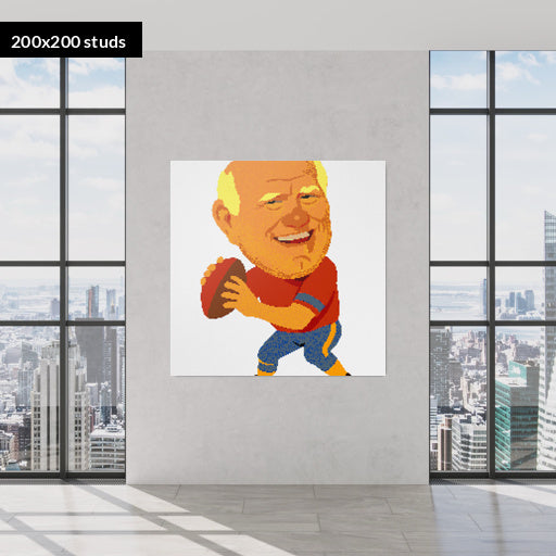 200*200studs, 160*160cm, 63*63inch