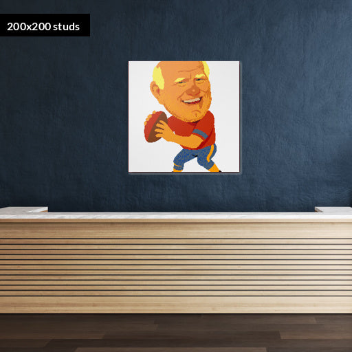 200*200studs, 160*160cm, 63*63inch