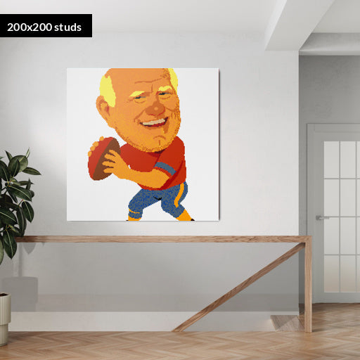 200*200studs, 160*160cm, 63*63inch