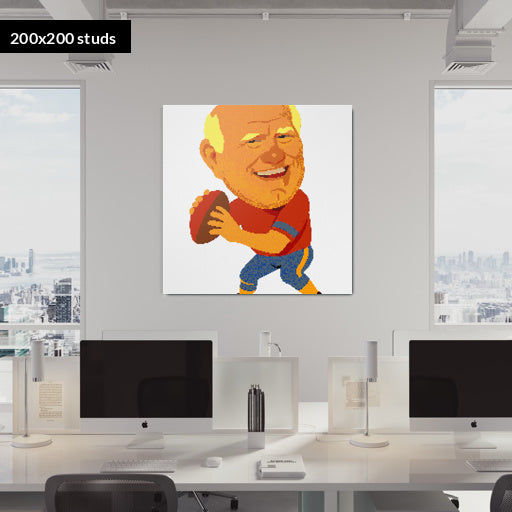 200*200studs, 160*160cm, 63*63inch