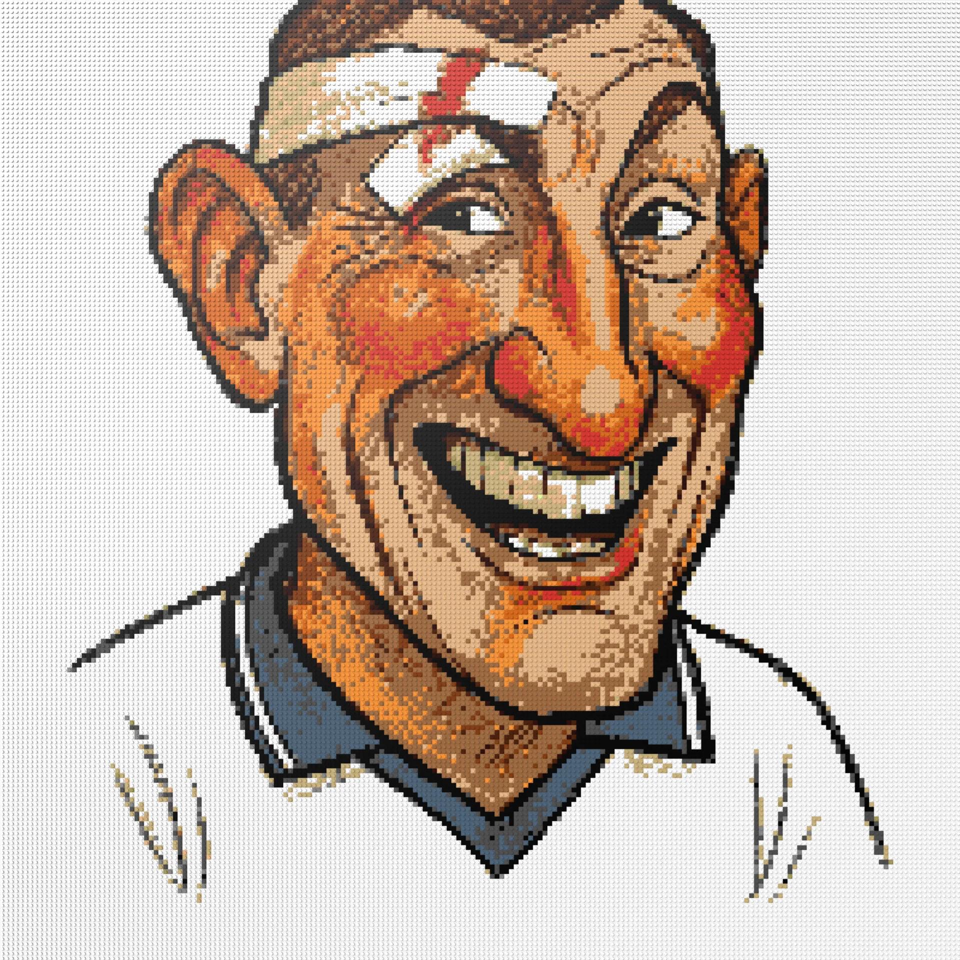 200*200studs, 160*160cm, 63*63inch