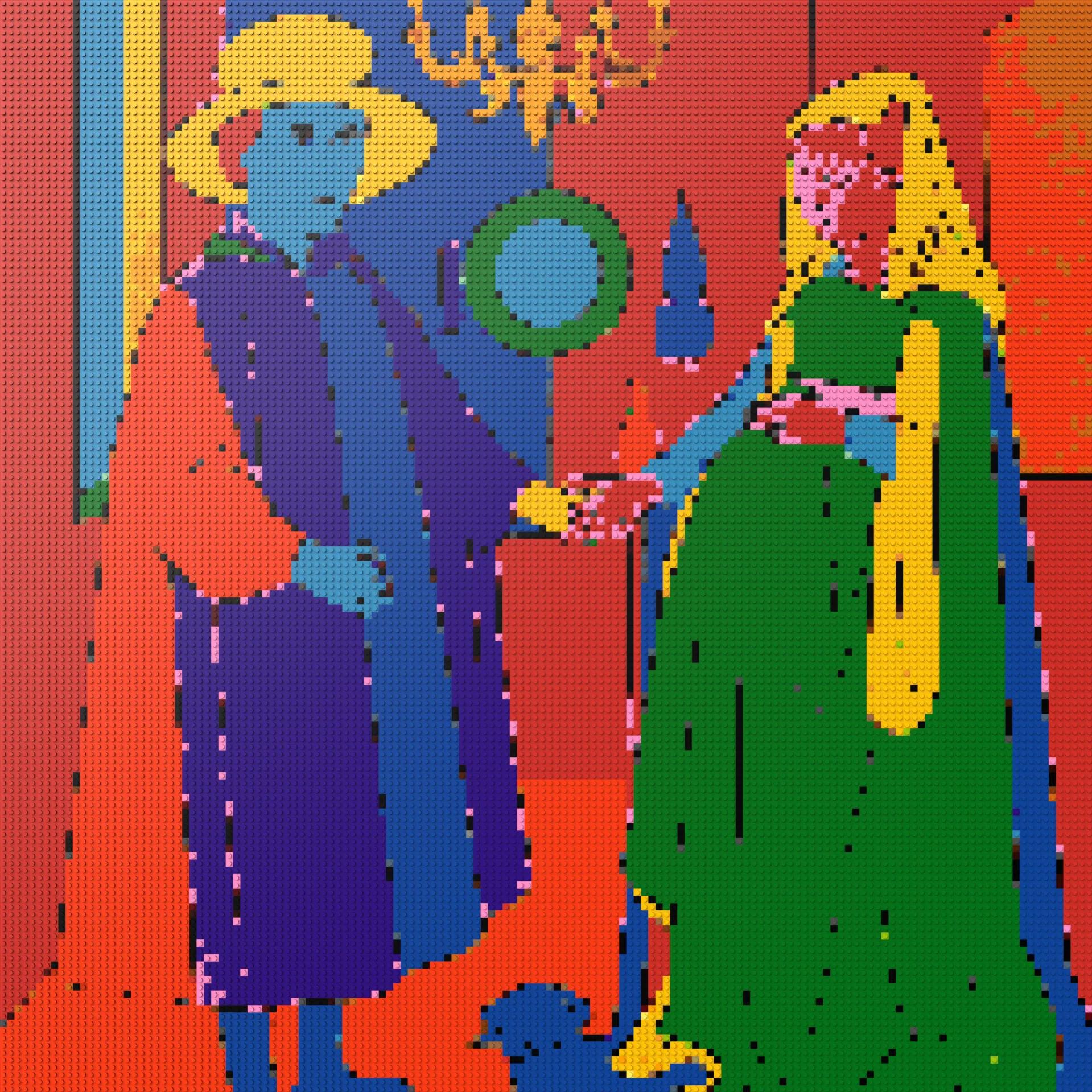 150*150studs, 120*120cm, 47,25*47,25inch