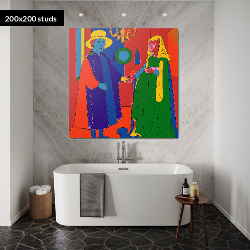 200*200studs, 160*160cm, 63*63inch