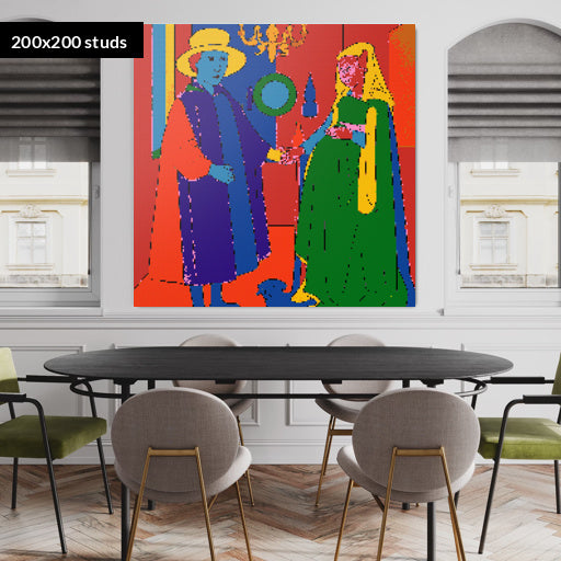 200*200studs, 160*160cm, 63*63inch