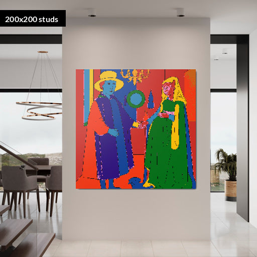 200*200studs, 160*160cm, 63*63inch