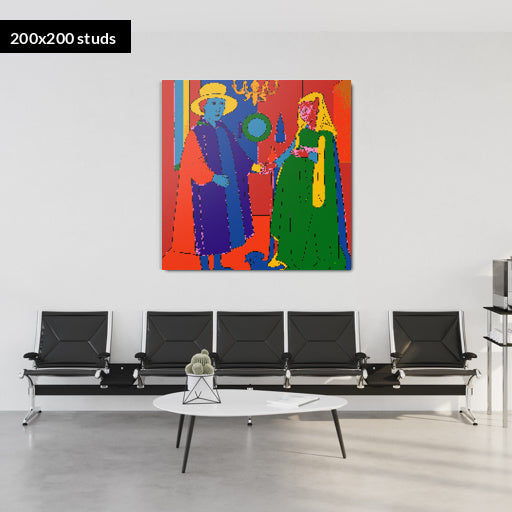 200*200studs, 160*160cm, 63*63inch