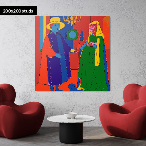 200*200studs, 160*160cm, 63*63inch