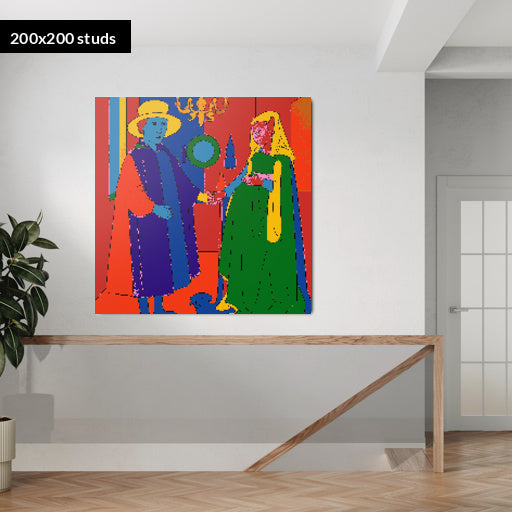 200*200studs, 160*160cm, 63*63inch