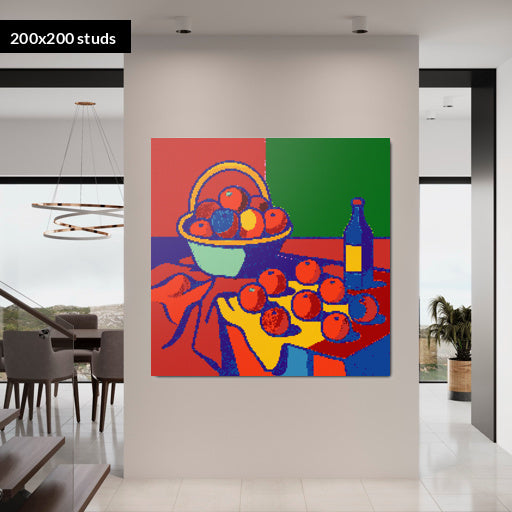 200*200studs, 160*160cm, 63*63inch