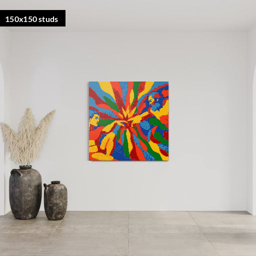 150*150studs, 120*120cm, 47,25*47,25inch