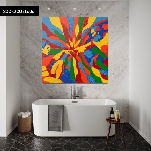 200*200studs, 160*160cm, 63*63inch