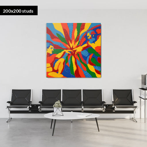 200*200studs, 160*160cm, 63*63inch